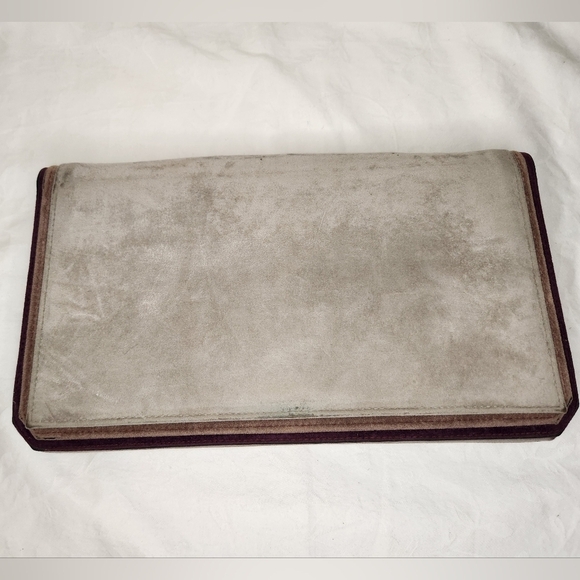 70s Suede Clutch Purse - Picture 1 of 11